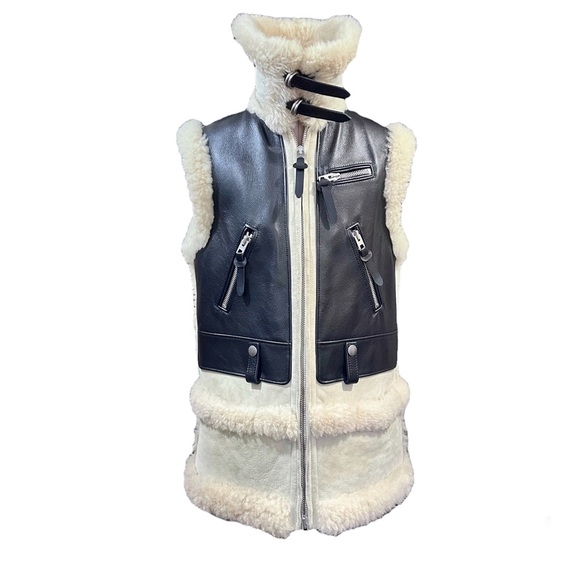 Coach Shearling Coat Vest - Picture 4 of 16